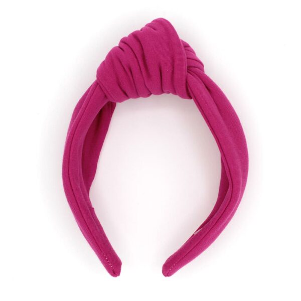 diadema nudo fucsia